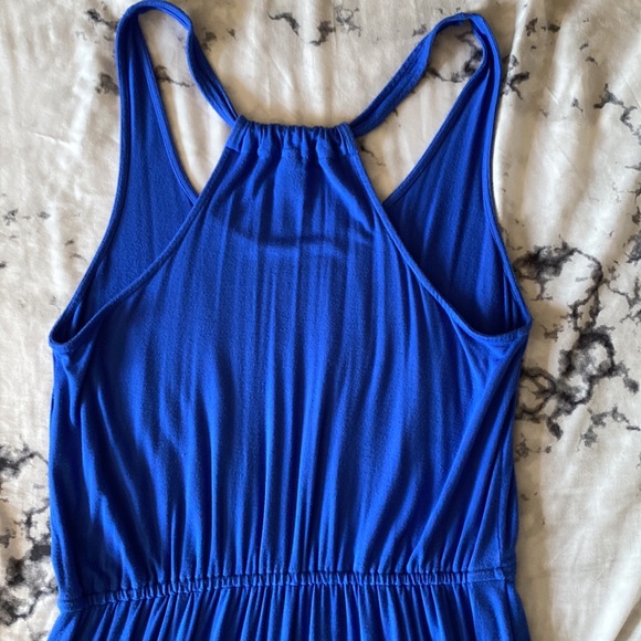 Blue Medium Length Racerback Dress - Picture 2 of 2